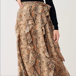 Diane von Furstenberg (DVF) python maxi skirt